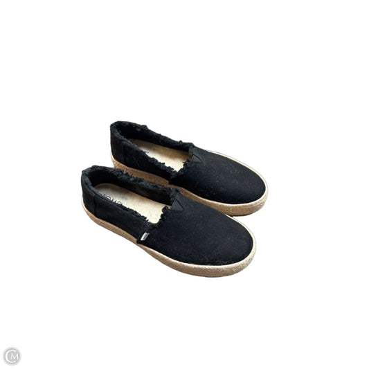 Shoes Flats By Toms In Black, Size: 8.5