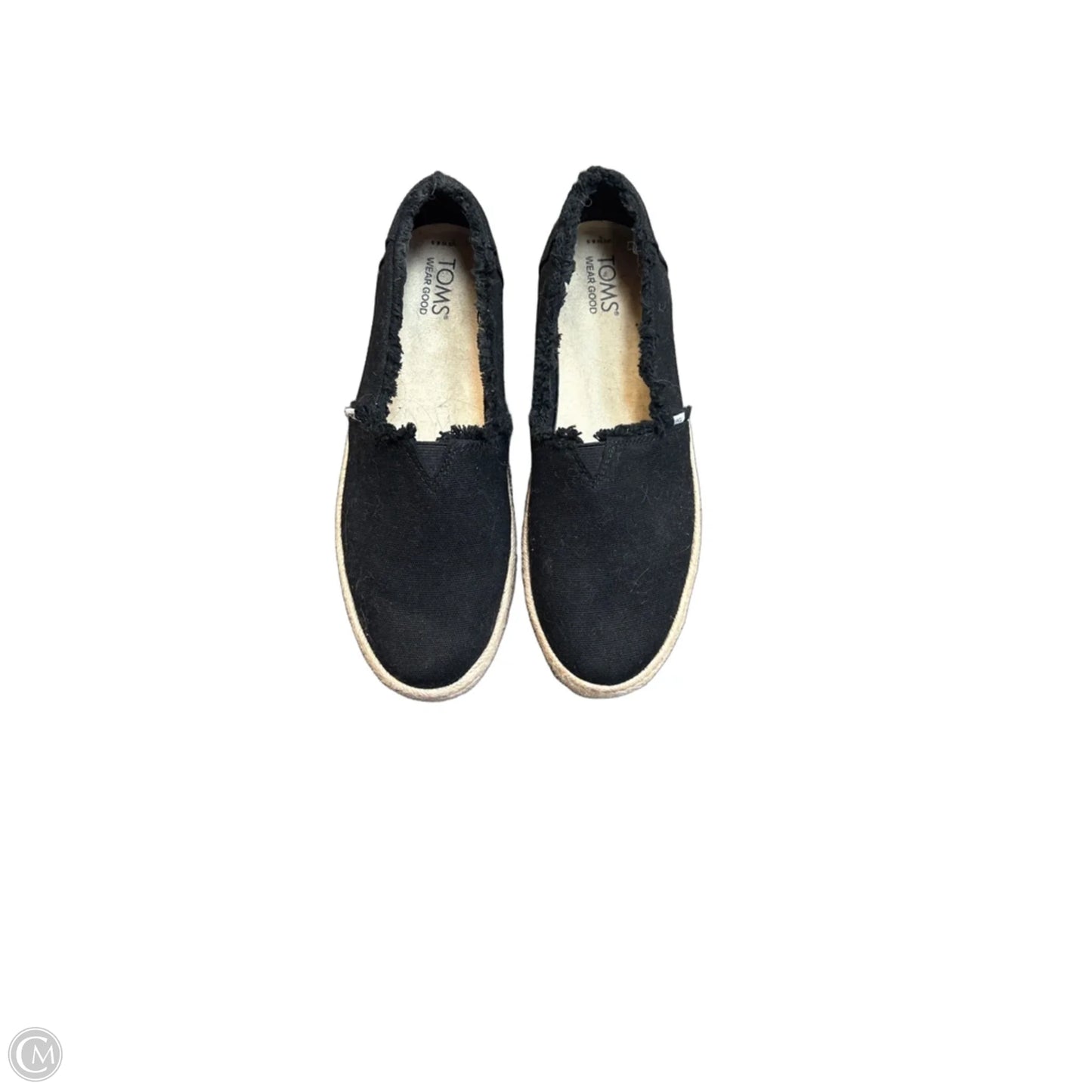 Shoes Flats By Toms In Black, Size: 8.5