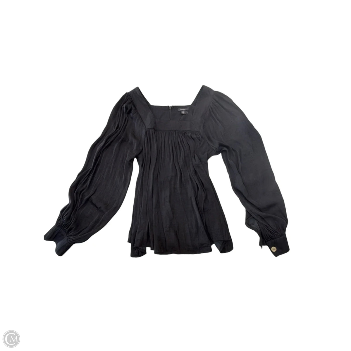 Top Long Sleeve By Halogen In Black, Size: Lp
