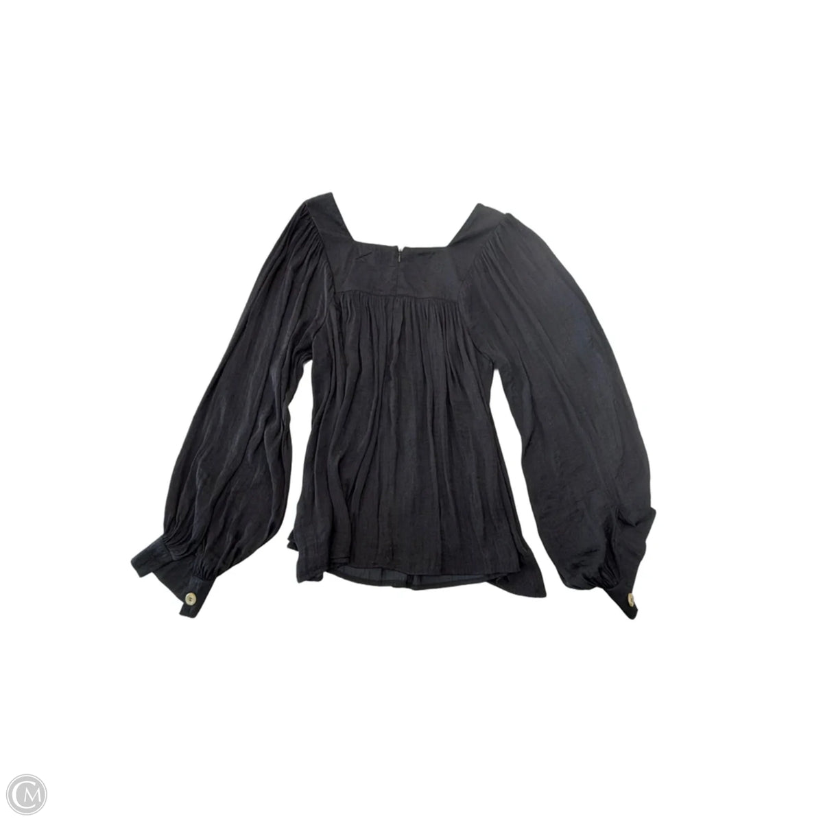 Top Long Sleeve By Halogen In Black, Size: Lp