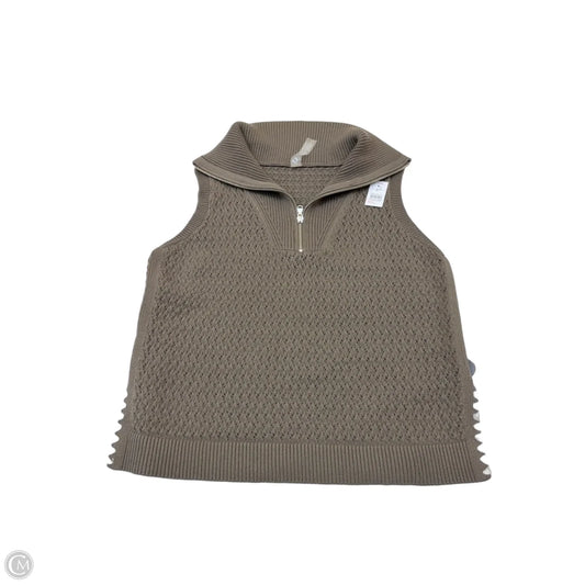 Vest Sweater By Lou And Grey In Taupe, Size: S