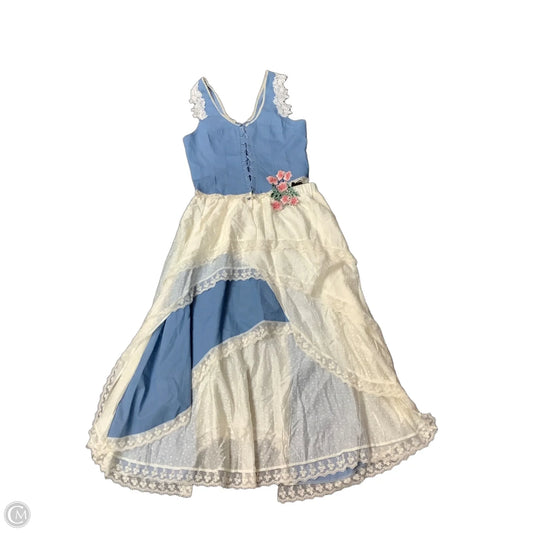 Skirt Set 2pc By Clothes Mentor In Blue & Cream, Size: Xl
