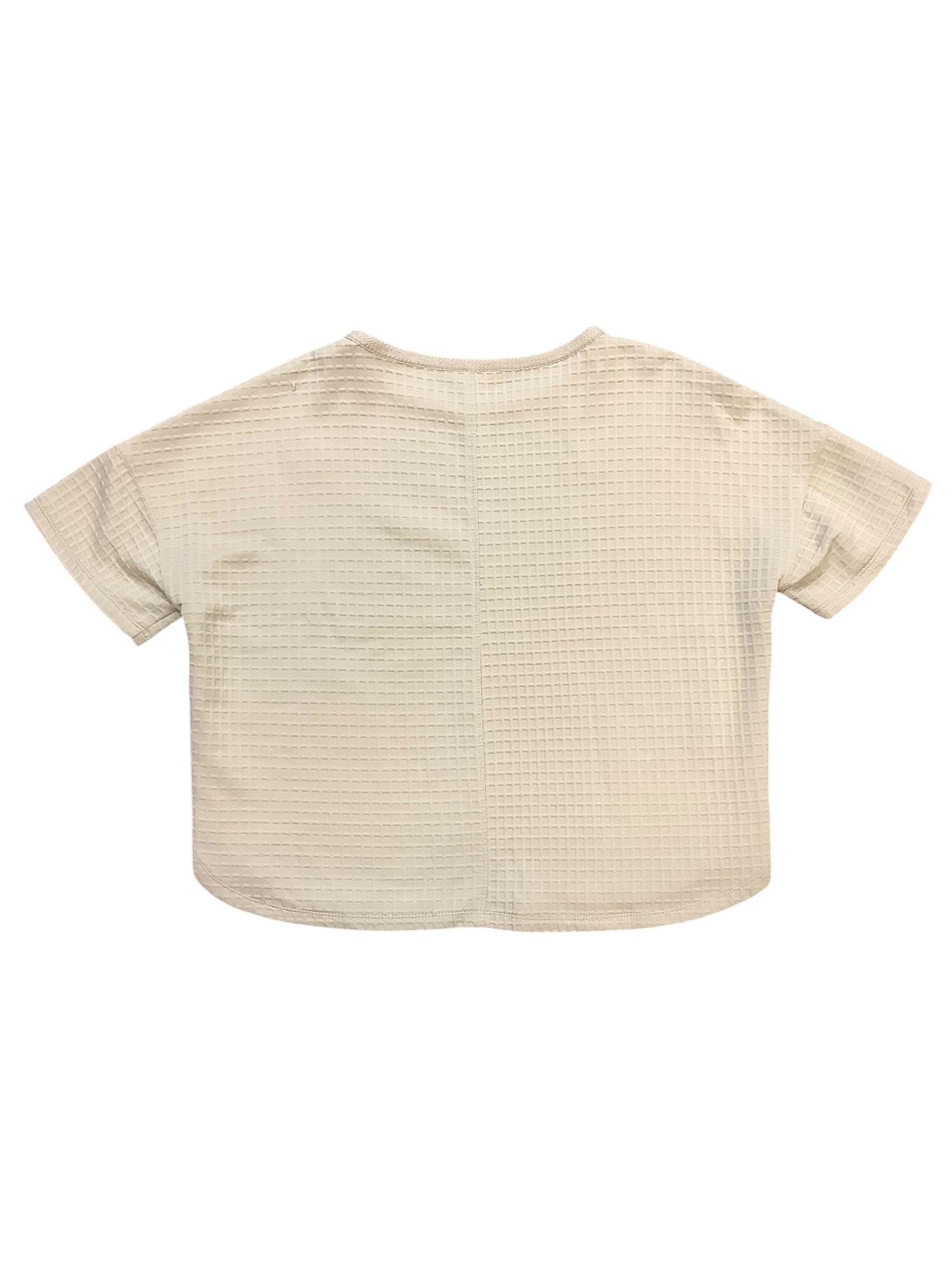 Top Short Sleeve Basic By Max Studio In Tan, Size: 6