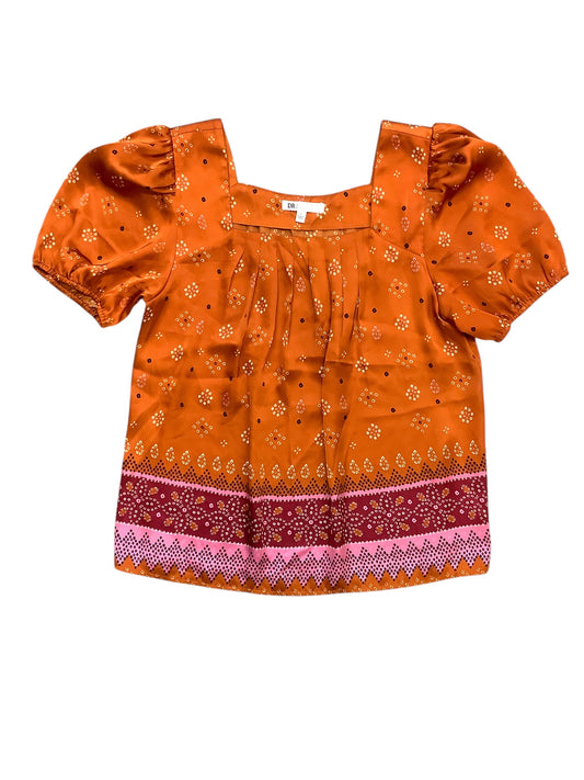 Top Short Sleeve Basic By Dr2 In Orange, Size: L