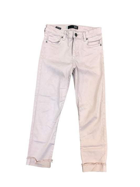 Jeans Cropped By Kut In Pink, Size: 2