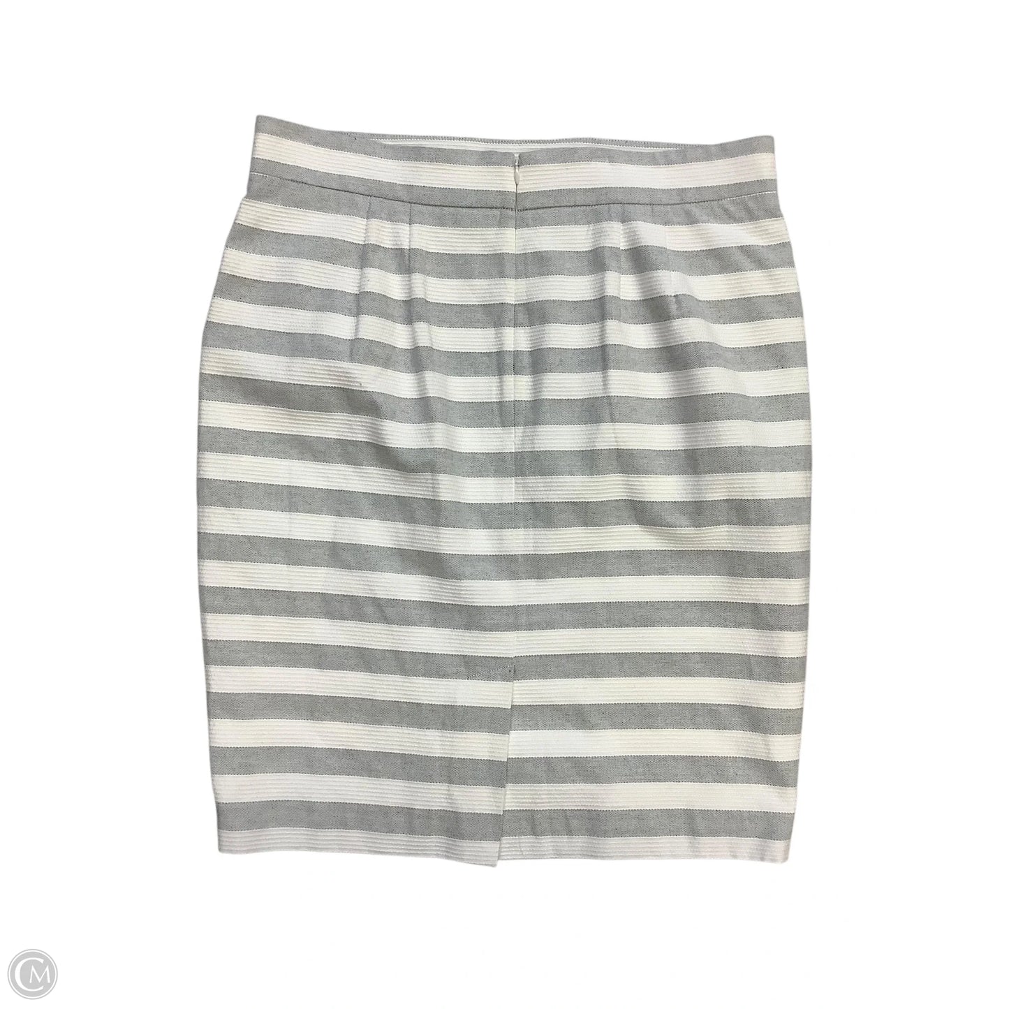 Skirt Mini & Short By Loft In Grey & White, Size: 14