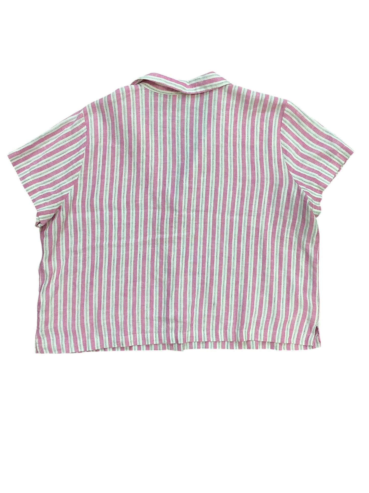 Top Short Sleeve Basic By Universal Thread In Striped Pattern, Size: 2x