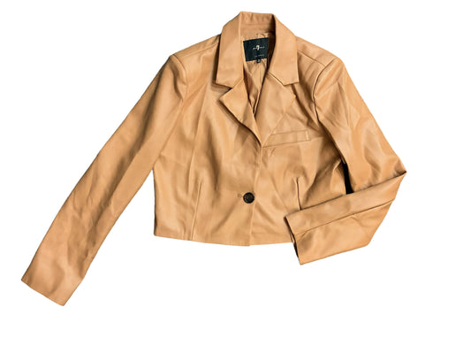 Tan Jacket Moto 7 For All Mankind, Size M