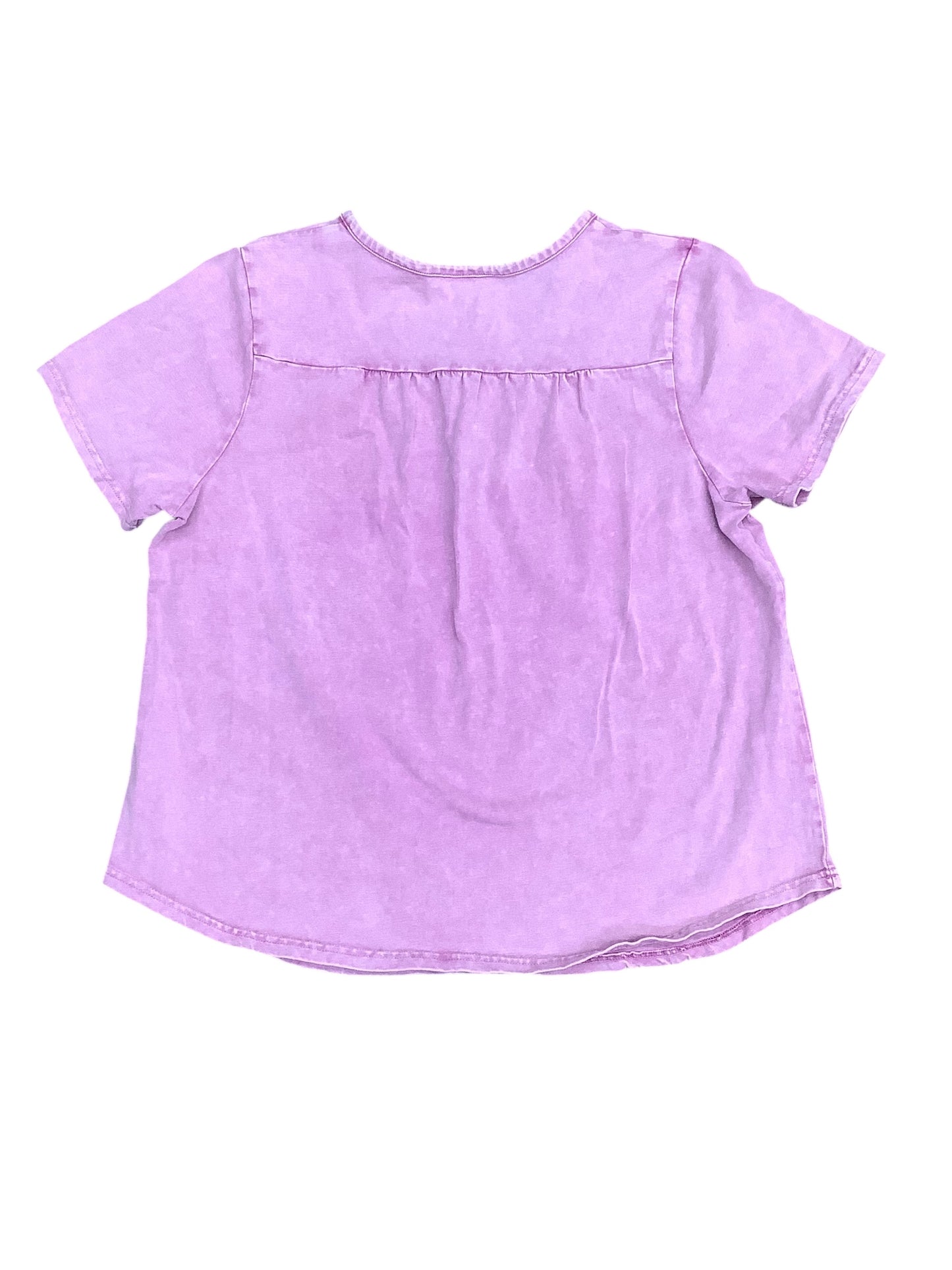 Top Short Sleeve Basic By Clothes Mentor In Purple, Size: LP