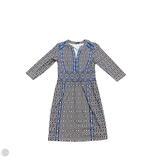 Dress Casual Midi By J Mclaughlin In Blue & Cream, Size: S