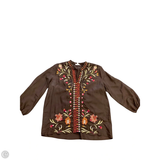 Blouse Long Sleeve By Johnny Was In Multi-colored, Size: M