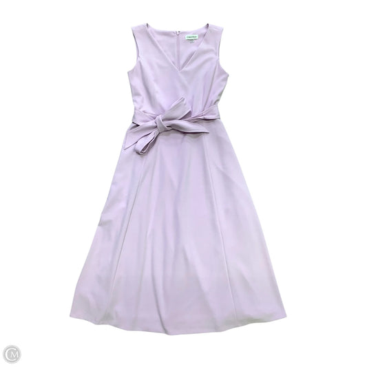 Dress Party Long By Calvin Klein In Purple, Size: 4