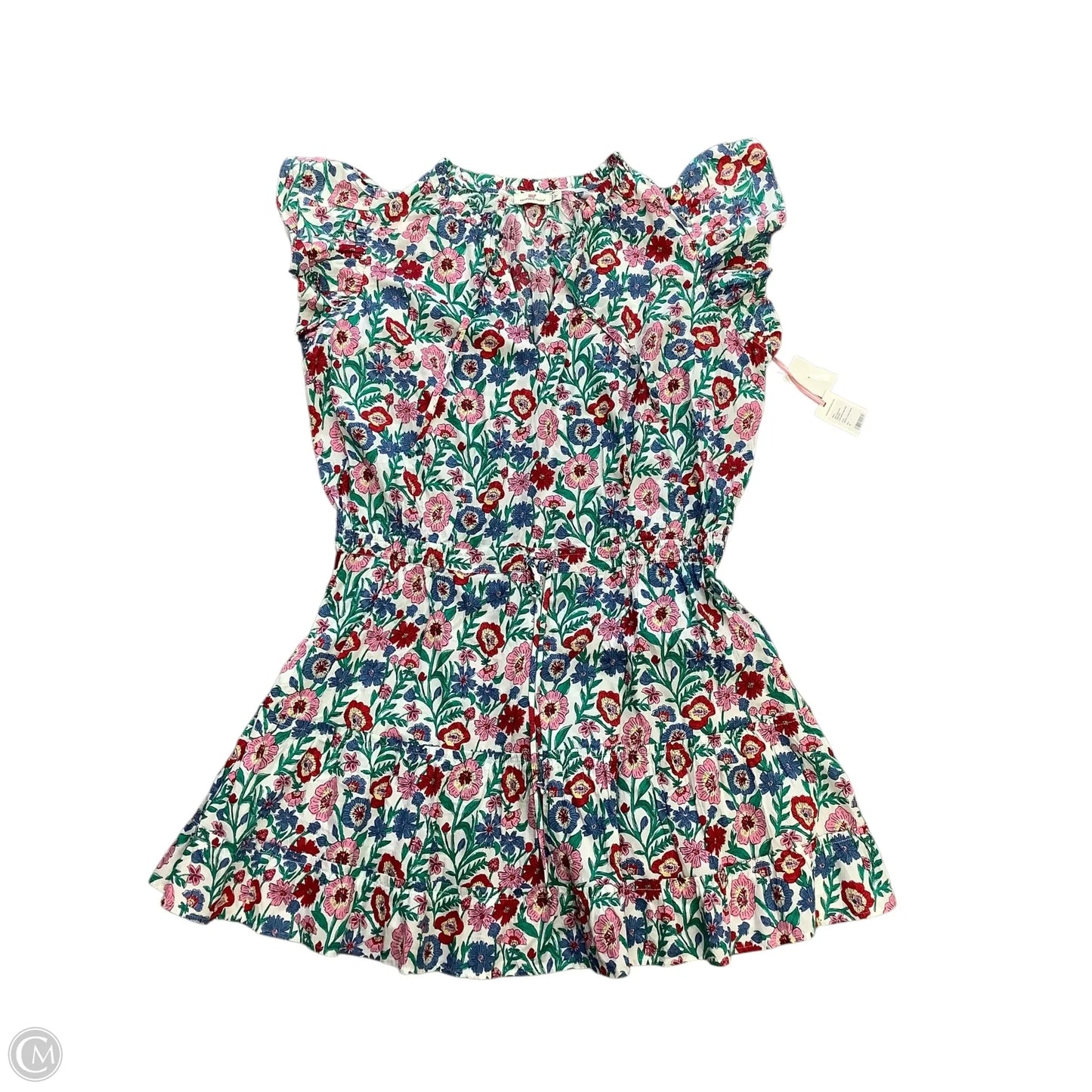 Dress Casual Midi By Vineyard Vines In Blue & Pink, Size: 2x