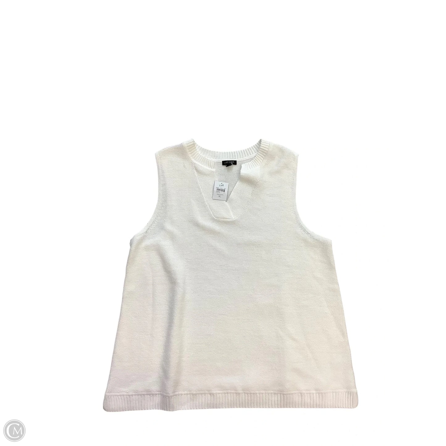 Vest Sweater By J. Jill In White, Size: Xl