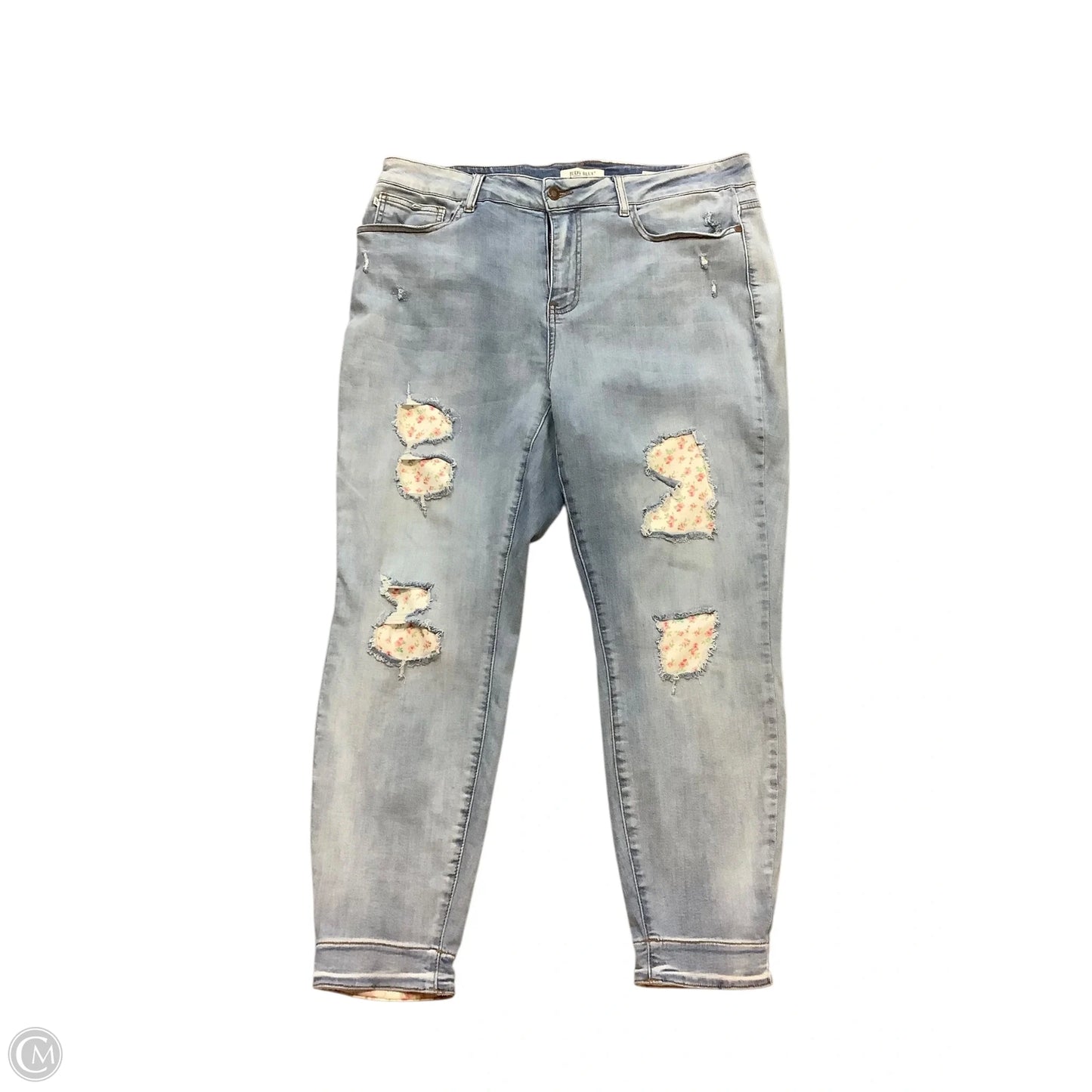 Jeans Skinny By Judy Blue In Blue Denim, Size: 20