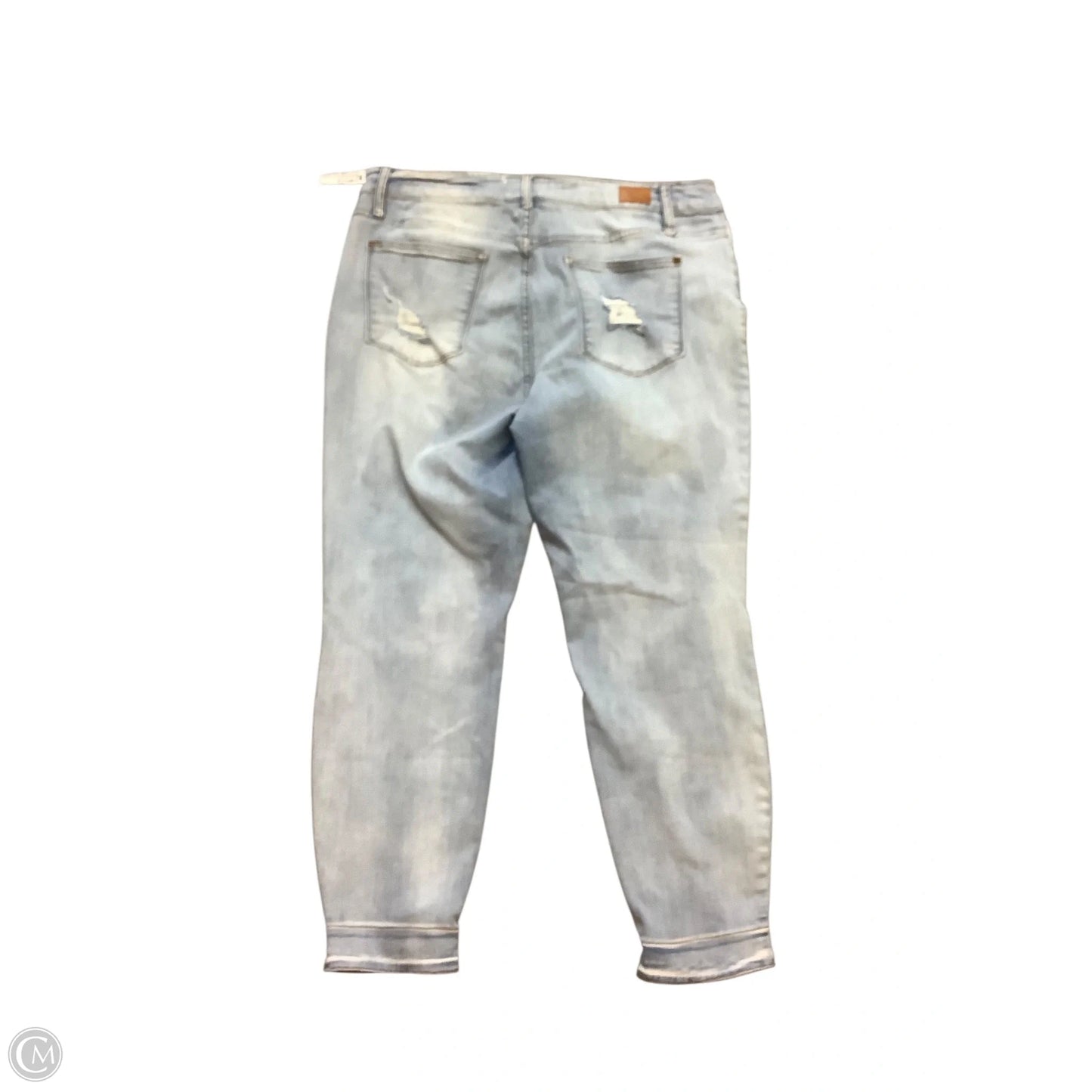 Jeans Skinny By Judy Blue In Blue Denim, Size: 20