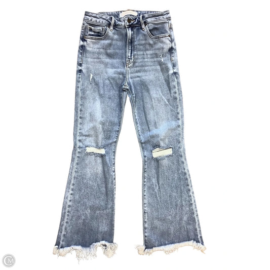 Jeans Boot Cut Cropped By Clothes Mentor In Blue Denim, Size: 4(27)