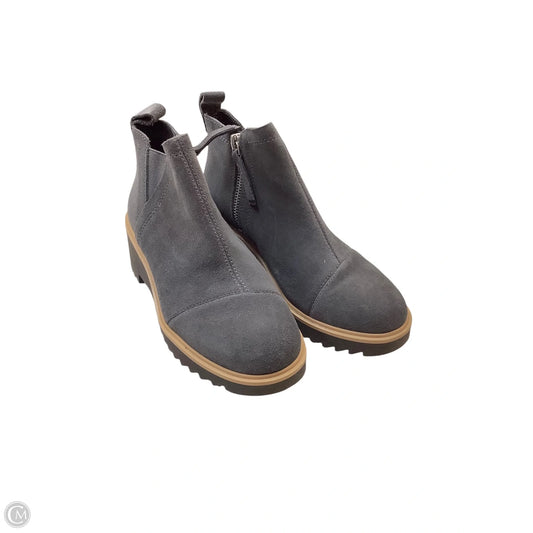 Boots Ankle Flats By Toms In Grey, Size: 6.5