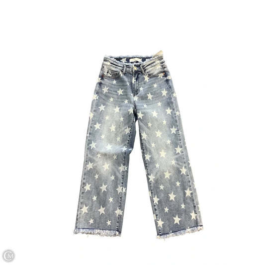 Jeans Cropped By Judy Blue In Blue Denim, Size: 3/26