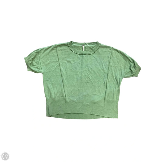 Sweater Short Sleeve By Free People In Green, Size: M
