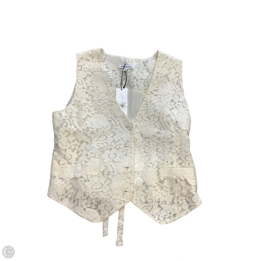 Vest Other By Clothes Mentor In Cream, Size: M