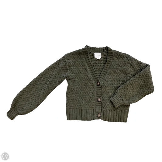Sweater Cardigan By Pink Rose In Green, Size: S