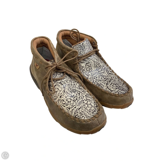 Boots Ankle Flats By Cmb In Brown, Size: 7.5