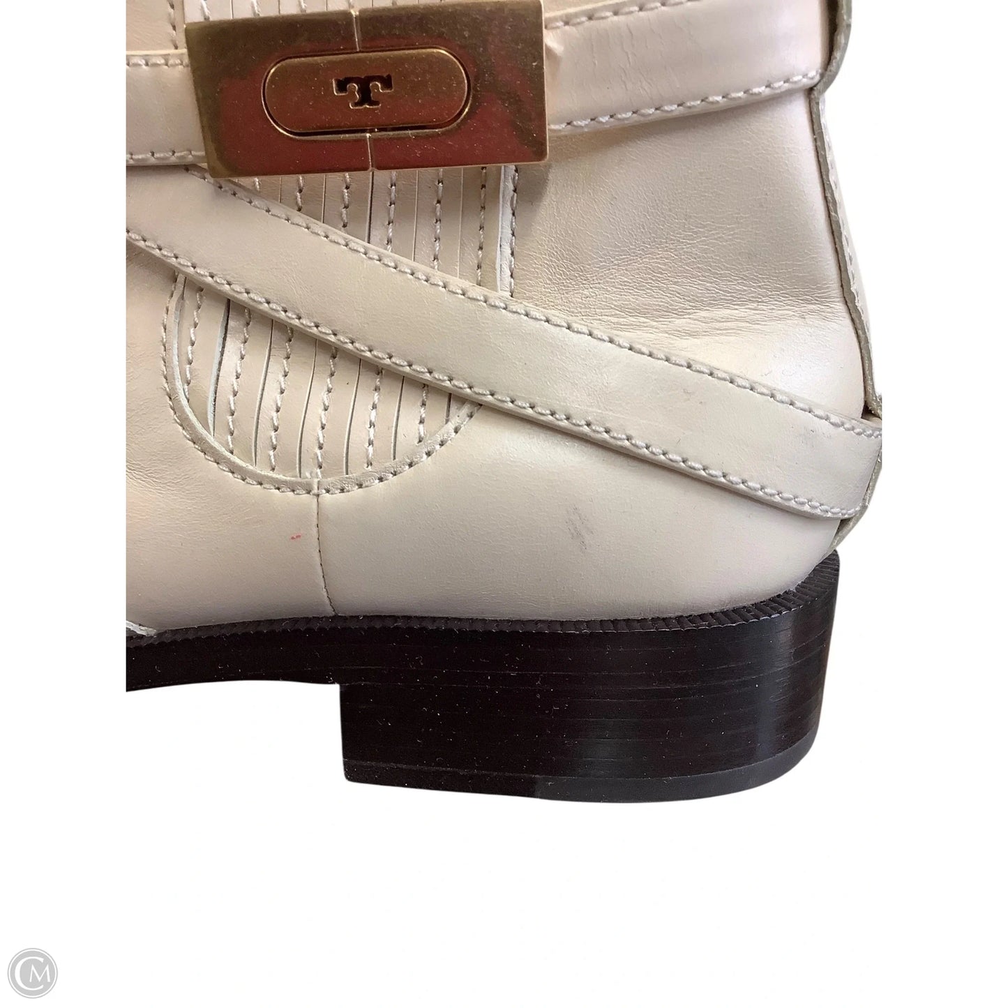Boots Designer By Tory Burch In Cream, Size: 10