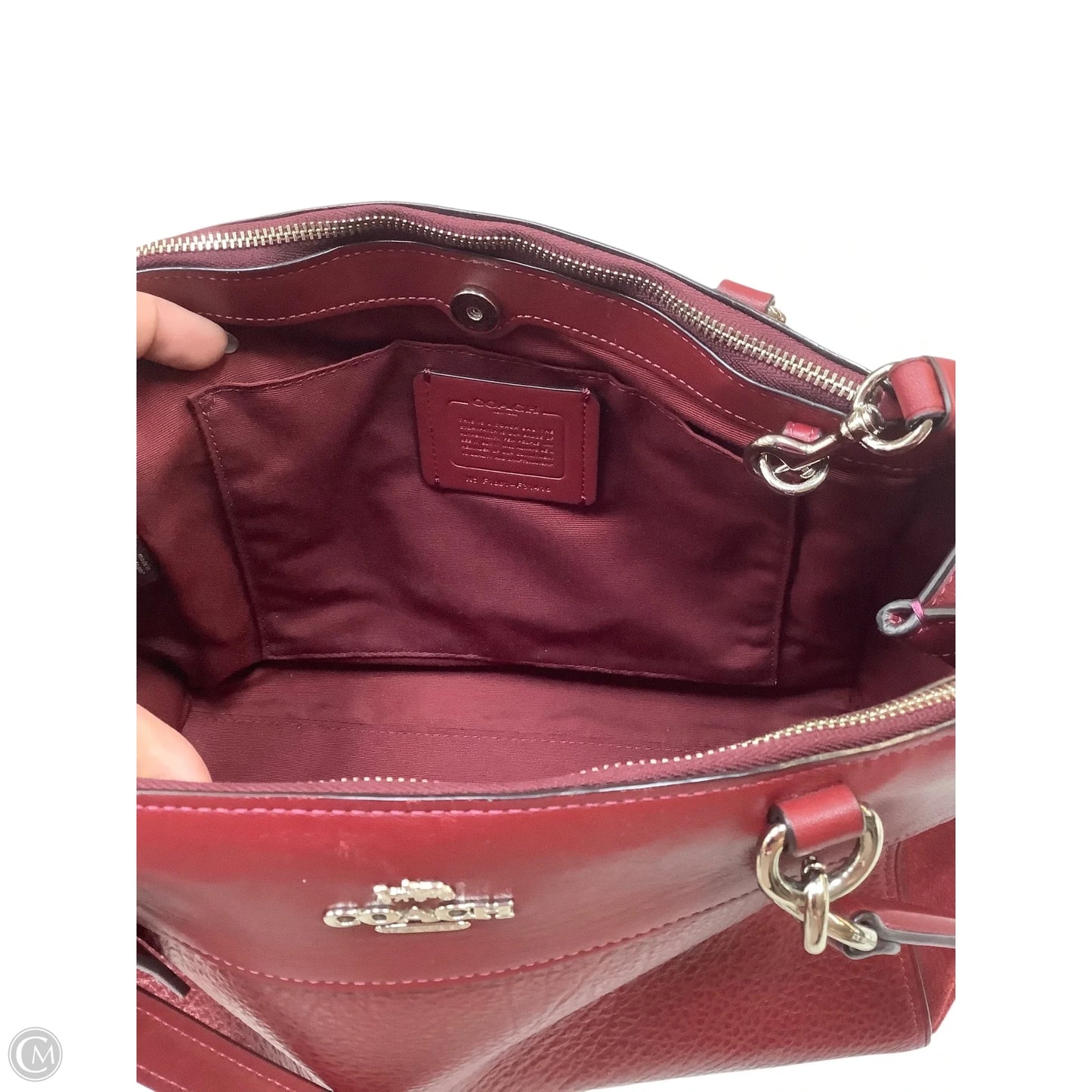 Handbag Designer By Coach, Size: Medium