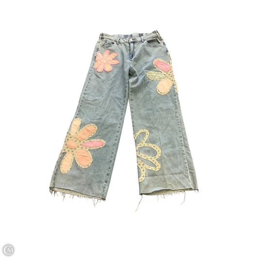 Jeans Wide Leg By Cmc In Blue Denim, Size: Xl