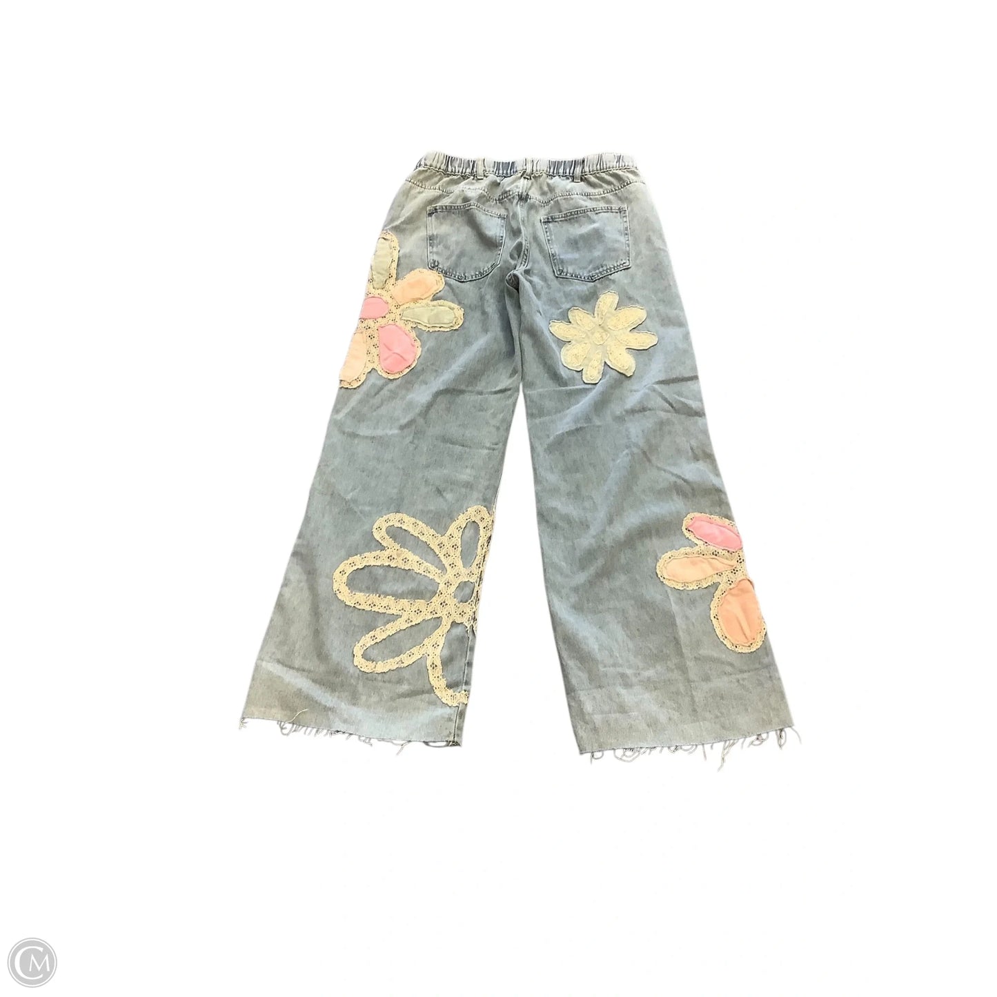 Jeans Wide Leg By Cmc In Blue Denim, Size: Xl