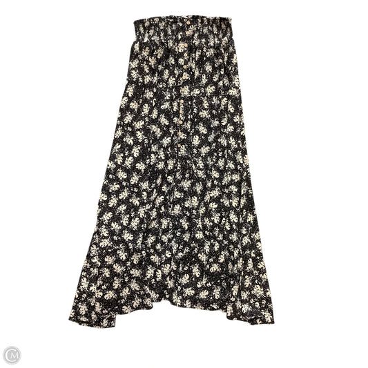 Skirt Maxi By Promesa In Black & Cream, Size: L