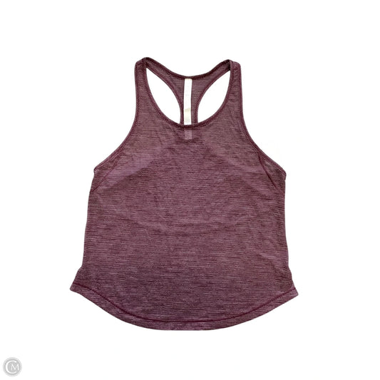Athletic Tank Top By Lululemon In Purple, Size: 8
