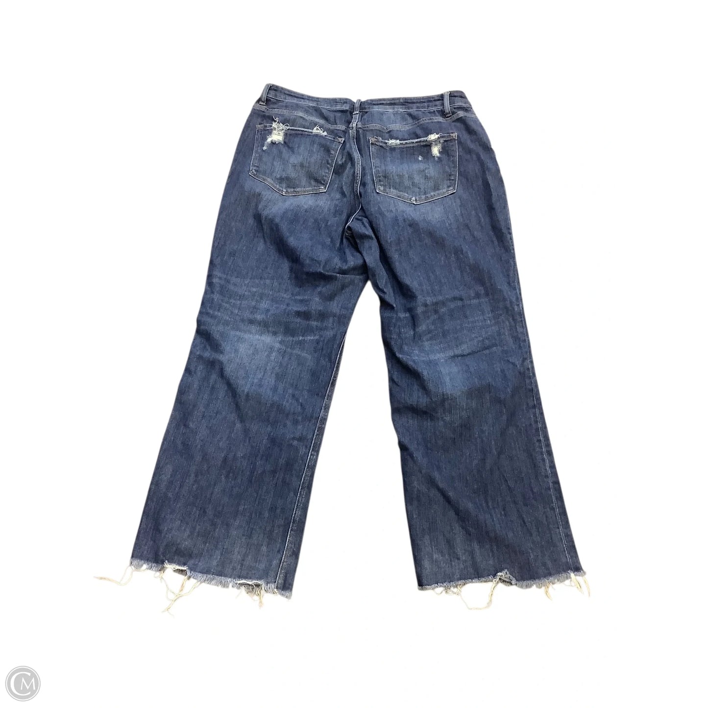 Jeans Boyfriend By Clothes Mentor In Blue Denim, Size: 16