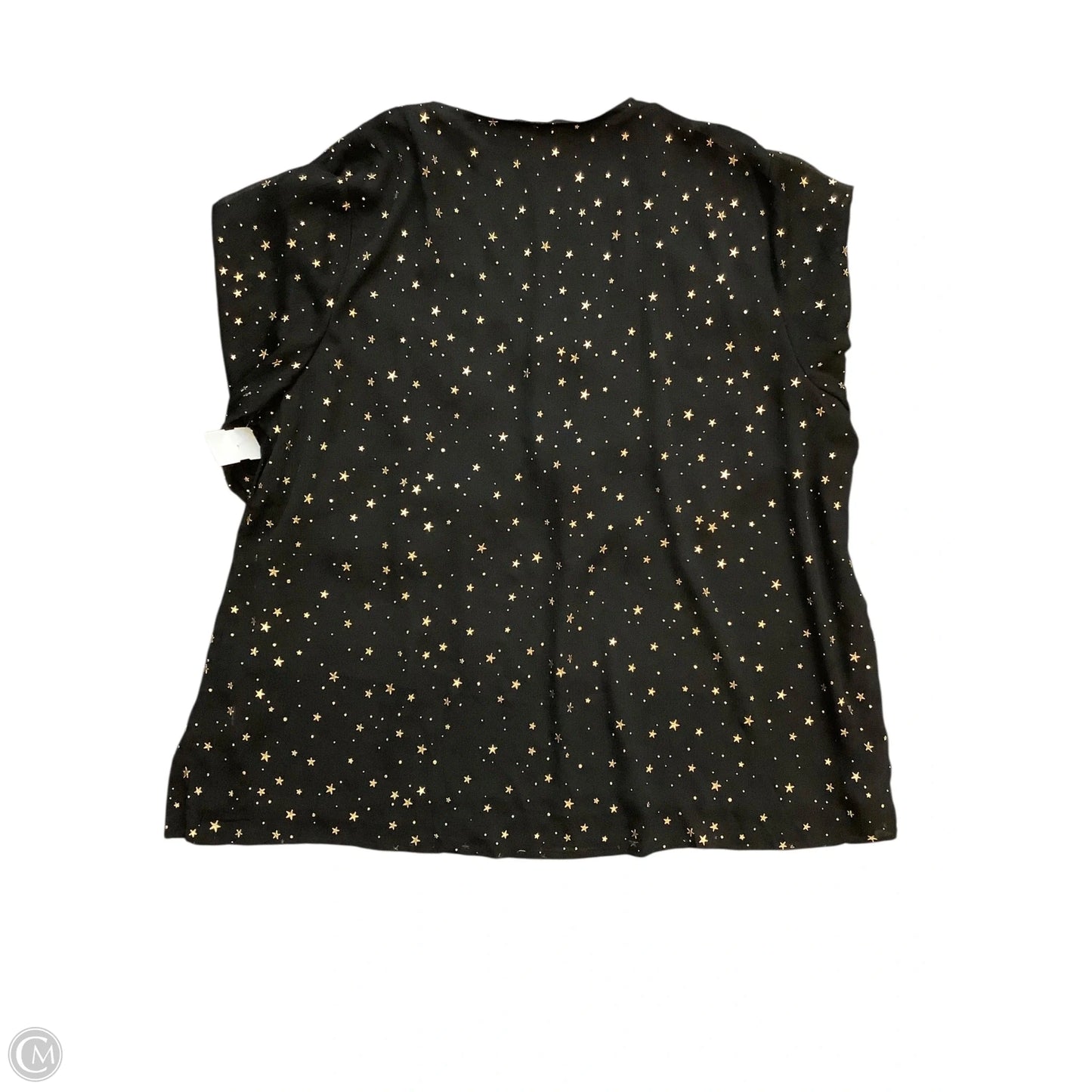Top Long Sleeve By Entro In Black & Gold, Size: 1x