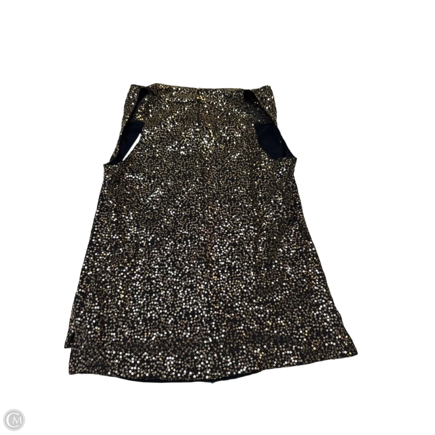 Blouse Sleeveless By Calvin Klein In Gold, Size: Sp