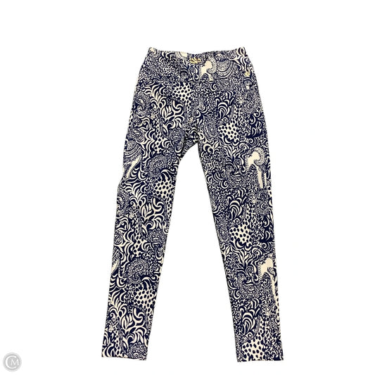 Pants Designer By Lilly Pulitzer In Blue & White, Size: 0