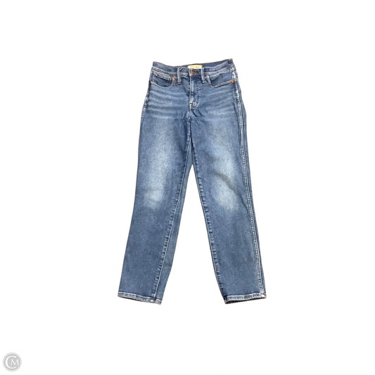 Jeans Straight By Madewell In Blue Denim, Size: 0 (25)