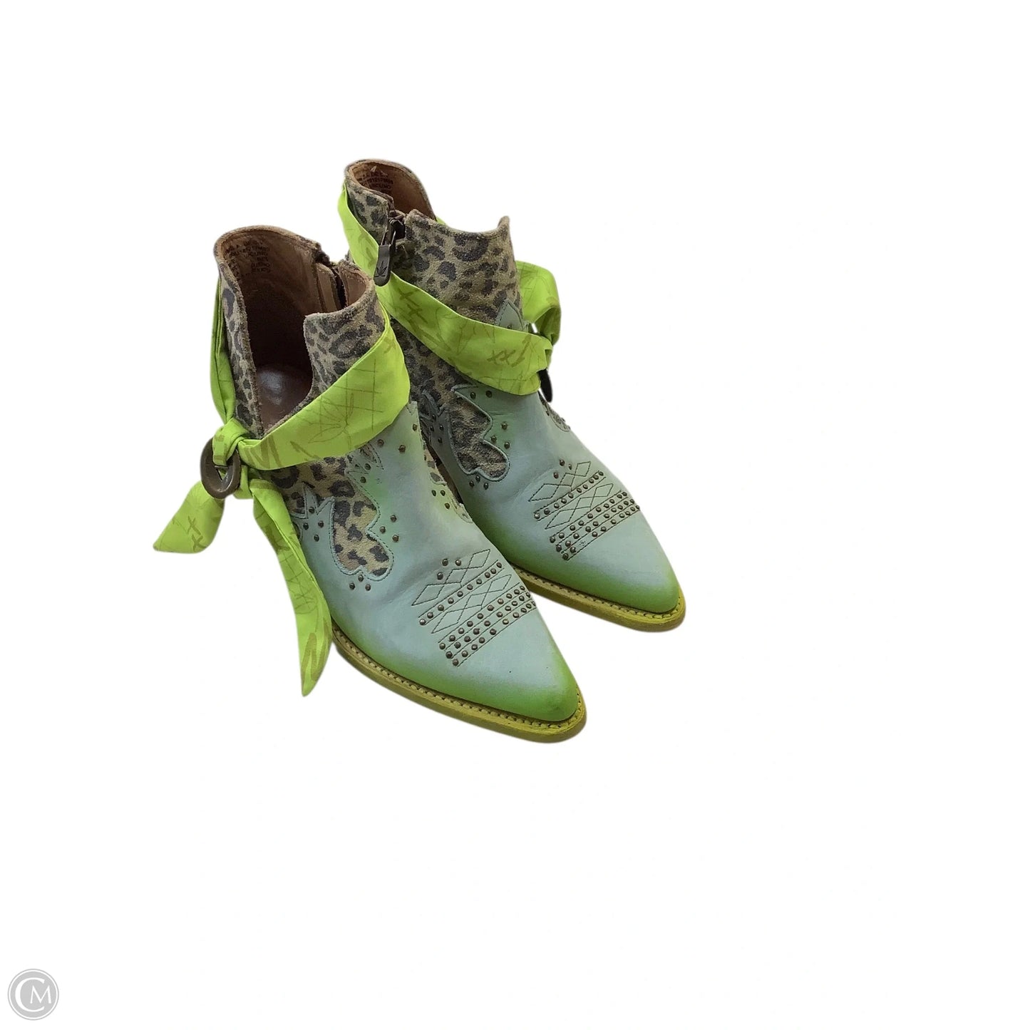 Boots Ankle Heels By Cma In Multi-colored, Size: 8