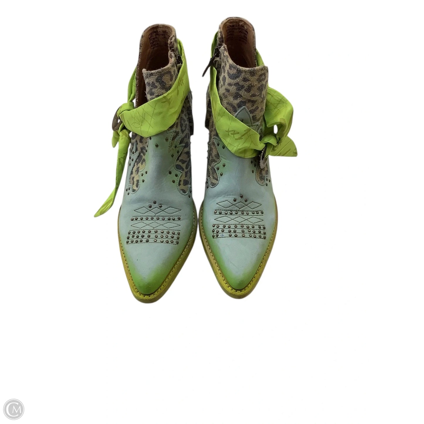 Boots Ankle Heels By Cma In Multi-colored, Size: 8