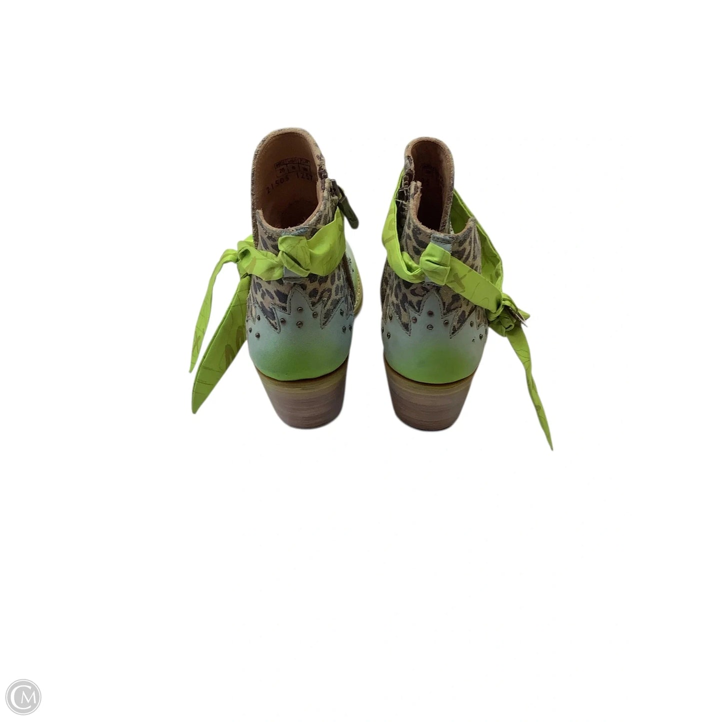 Boots Ankle Heels By Cma In Multi-colored, Size: 8