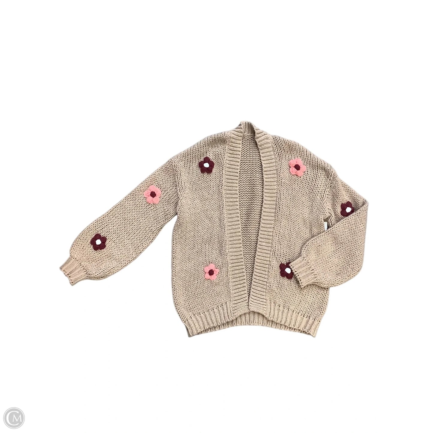 Sweater Cardigan By Clothes Mentor In Brown, Size: L
