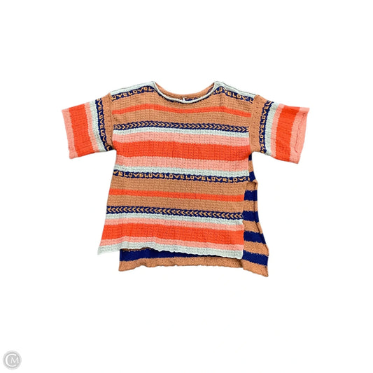 Sweater By Free People In Blue & Orange, Size: Xs