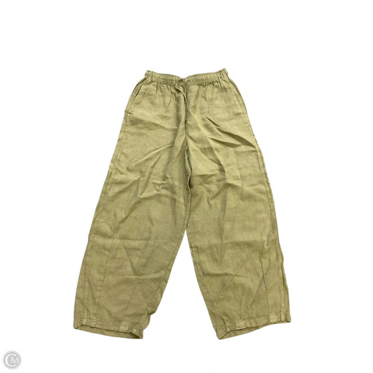Pants Linen By Top Shop In Green, Size: S
