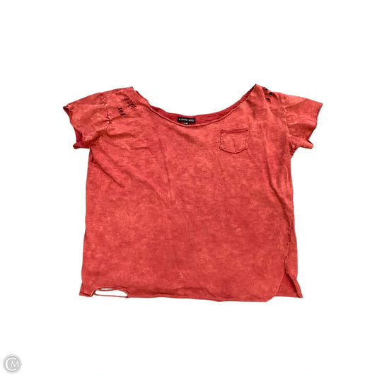 Top Short Sleeve By Cmb In Red, Size: L