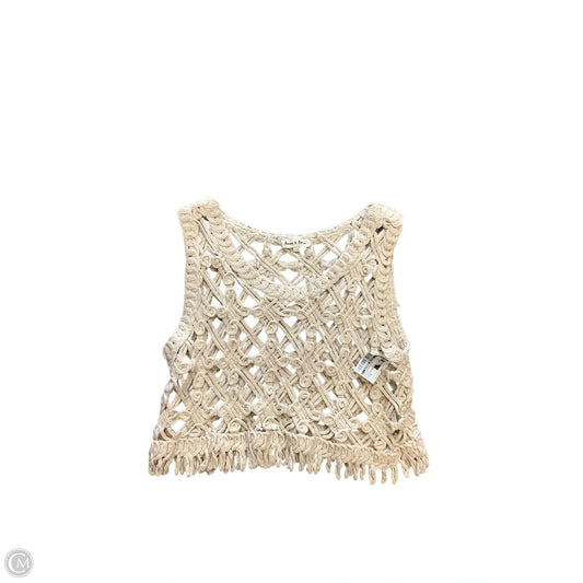 Top Sleeveless By Clothes Mentor In Cream, Size: S