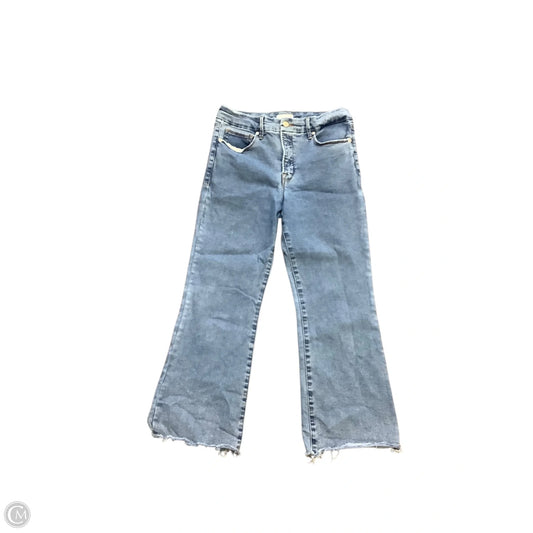 Jeans Flared By Good American In Blue Denim, Size: 10 (30)