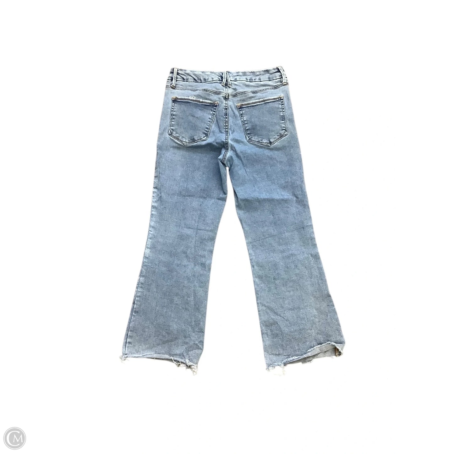 Jeans Flared By Good American In Blue Denim, Size: 10 (30)