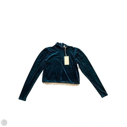 Blouse Long Sleeve By Jolie In Teal, Size: S