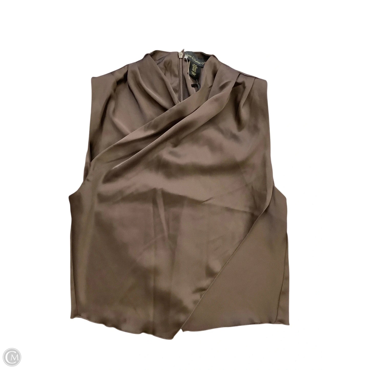 Blouse Sleeveless By House Of Harlow In Brown, Size: Xs
